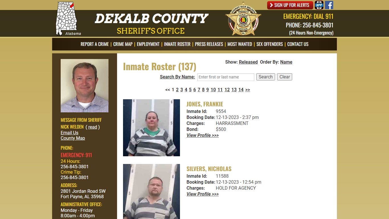 Inmate Roster - Current Inmates Booking Date Descending - DeKalb County ...